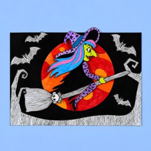 3D Witch Paper Craft