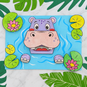 3D Paper Hippo